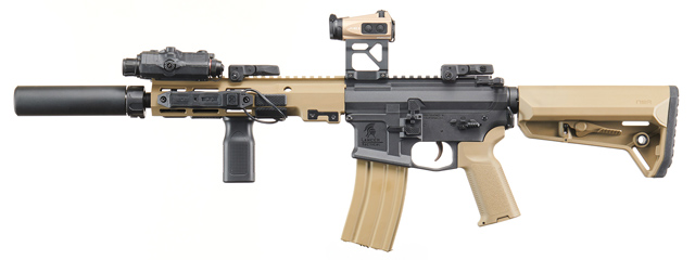 Custom Lancer Tactical Domovoi AKS-105 AEG Airsoft AEG Rifle - (Black)