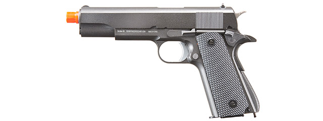 WellFire 1911 CO2 Gas Blowback Airsoft Pistol (Color: Gun Metal Gray)