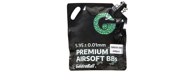 GoldenBall 4000 Round .20G Premium Grade BBs - (Green)