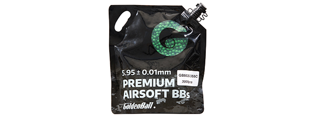 GoldenBall 3000 Round .25G Premium Grade BBs - (Green)