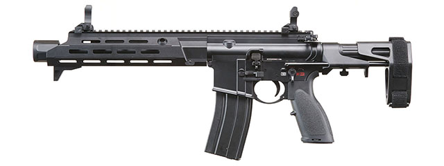Golden Eagle GBBR Airsoft Rifle w/ 11" M LOK Handguard and Mock Amplifier - (Black)
