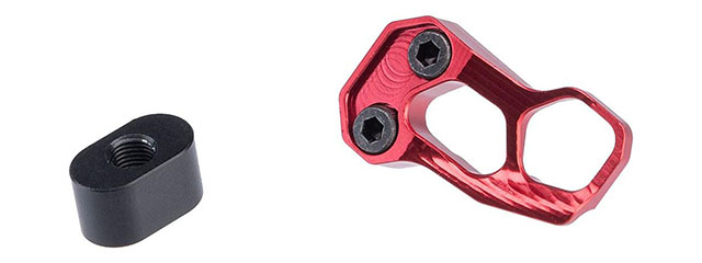 Guns Modify CNC Aluminum Magazine Release Extension For Tokyo Marui MWS M4 M16 GBBR - (Red)