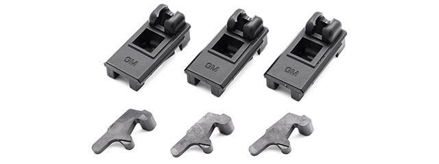 Guns Modify EVO High Tenacity Magazine Lip Set for GM/HA/Tokyo Marui M4 MWS GBBR - (Black)