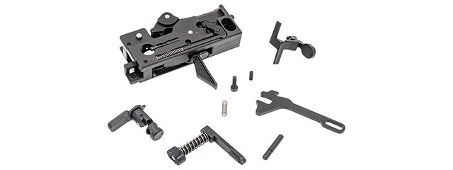 Guns Modify EVO Drop In Lower Full Steel Parts Set w/ GEI Style Trigger for Tokyo Marui GM M4 MWS Zinc Box V2