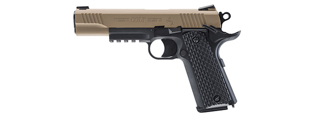 HK-2254045 COLT M45 CQBP CO2 BLOWBACK AIRGUN PISTOL (BLACK/DE)