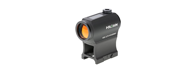 HOLOSUN HE403C-GR Solar Power Compact Green Dot Sight w/ Low & AR Mount - (Black)