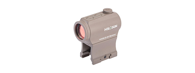 HOLOSUN HE403B "Shake Awake" Compact Green Dot Sight w/ Low & AR Mount - (Flat Dark Earth)