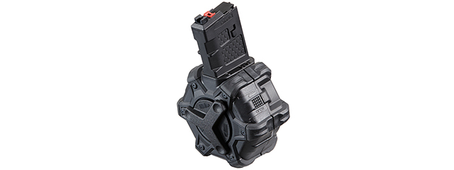 AW Custom Adaptive Drum Magazine For WE M4 series GBB - (Black)