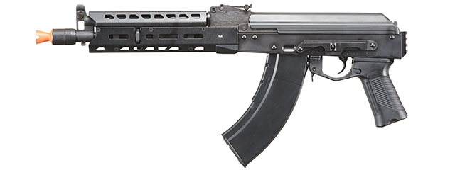 LCT Airsoft AK104 Steel AEG Airsoft Rifle w/ ASTER V2 SE Expert & Picatinny Stock Adapter - (Black)