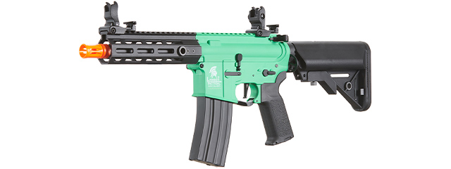 Lancer Tactical Gen 2 CQB M4 AEG Rifle Core Series (Color: Green & Black)(No Battery and Charger)