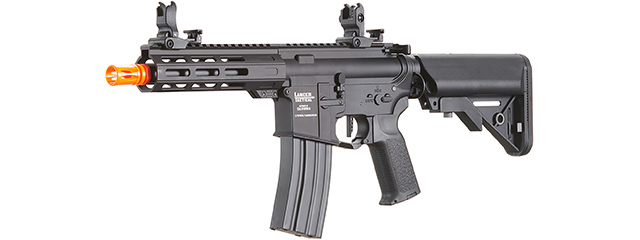 Lancer Tactical Low FPS Viking 7" M-LOK Proline Series M4 Airsoft Rifle w/ Crane Stock (Color: Black)