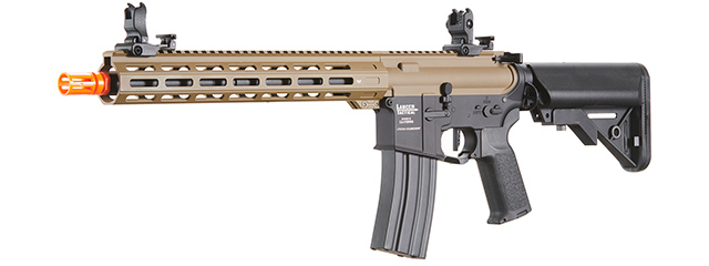 Lancer Tactical Viking 13" M-LOK Proline Series M4 Airsoft Rifle w/ Crane Stock (Color: FDE Upper Receiver & Black Lower)