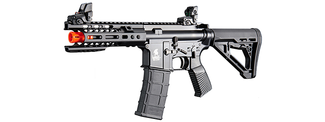 Lancer Tactical Wirecutter M4 Shorty 7" Gas Blowback Full Metal Airsoft Rifle w/ MLOK Rail by Golden Eagle - (Black)