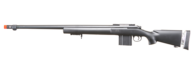 WELL AIRSOFT M24/M28 BOLT ACTION RIFLE W/ FIXED STOCK FLUTED BARREL