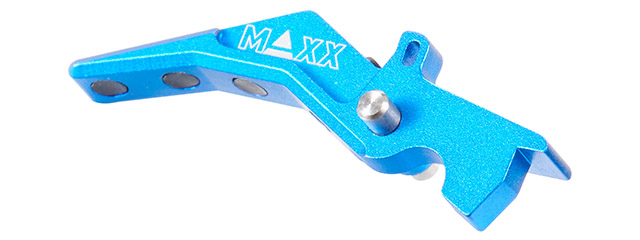 Maxx Model CNC Aluminum Advanced Speed Trigger for M4 / M16 Series Airsoft AEGs (Style B)(Blue)