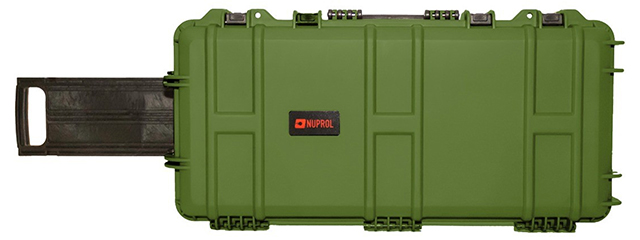 Nuprol Premium Medium 31.5" Hard Rifle Case with Wave Foam - (Green)
