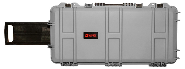 Nuprol Premium Medium 31.5" Hard Rifle Case with Wave Foam - (Gray)