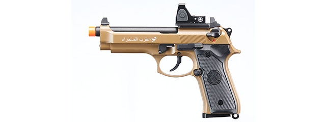 KLI KL-92 SAHARA Limited Edition 6mm Dual Power CO2/Gas Blowback Airsoft Pistol - (Tan)