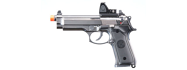 KLI KL-92 Platinum 6mm Dual Power CO2/Gas Blowback Airsoft Pistol - (Platinum)