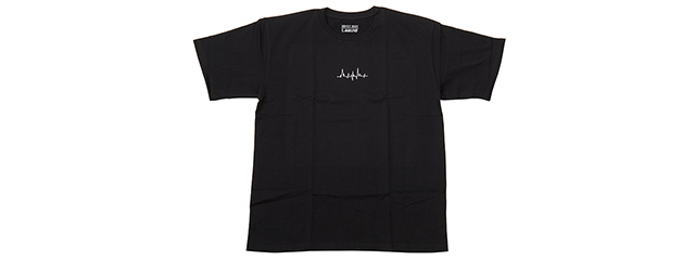 Dr. Black Heartbeat Hue Logo T Shirt - (Black/Large)