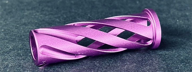 Dr. Black Aluminum Recoil Spring Guide Rod Plug for Long 5.1 TM Hi-CAPA GBB Pistols - (Purple)