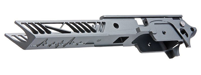 Dr. Black CNC Aluminum Frame Type 02 For TM Hi-CAPA 4.3 GBB Pistols - (Gray)