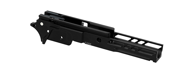 Dr. Black Aluminum Frame Type 04 for TM Hi-CAPA 3.9 GBB Pistols - (Black)