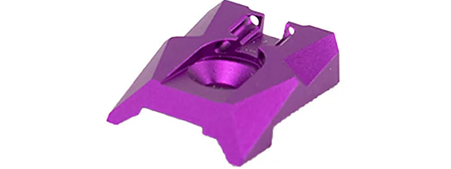 Dr. Black Aluminum Fiber Optic Rear Sight for TM Hi-CAPA 4.3 GBB Pistols - (Purple)
