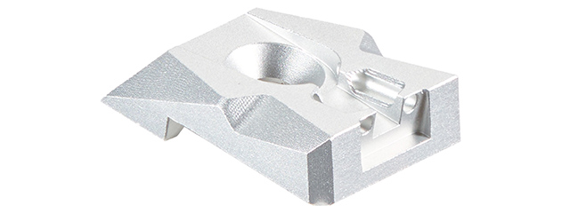 Dr. Black Aluminum Fiber Optic Rear Sight for TM Hi-CAPA 4.3 GBB Pistols - (Silver)