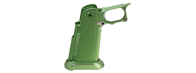 Dr. Black CNC Aluminum Type B Grip for Tokyo Marui Hi-Capa GBB Airsoft Pistols - (Green)