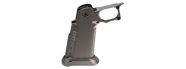 Dr. Black CNC Aluminum Type B Grip for Tokyo Marui Hi-Capa GBB Airsoft Pistols - (Gray)