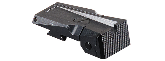 Dr. Black Aluminum Fiber Optic Rear Sight for TM Hi-CAPA 5.1 GBB Pistols - (Black)