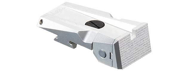 Dr. Black Aluminum Fiber Optic Rear Sight for TM Hi-CAPA 5.1 GBB Pistols - (Silver)