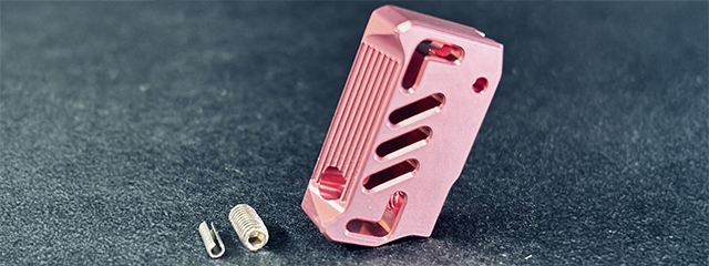 Dr. Black CNC Aluminum Type A Left Handed TM Hi-Capa GBB Pistol Trigger - (Pink)