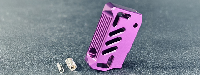 Dr. Black CNC Aluminum Type A Left Handed TM Hi-Capa GBB Pistol Trigger - (Purple)