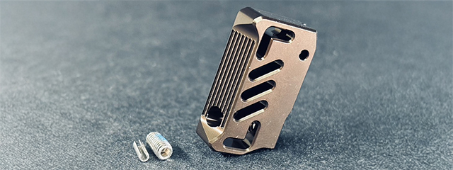 Dr. Black CNC Aluminum Type A Left Handed TM Hi-Capa GBB Pistol Trigger - (Tan)