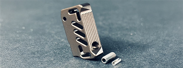 Dr. Black CNC Aluminum Type A Right Handed TM Hi-Capa GBB Pistol Trigger - (Tan)