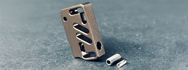 Dr. Black CNC Aluminum Standard A TM Hi-Capa GBB Pistol Trigger - (Tan)