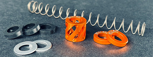 Dr. Black CNC Aluminum Type A Recoil Buffer Set - (Orange)
