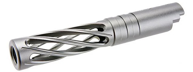 Dr. Black CNC Aluminum DINGING Outer Barrel For TM Hi-CAPA 4.3 GBB Pistols - (Gray)