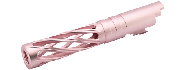 Dr. Black CNC Aluminum DINGING Outer Barrel For TM Hi-CAPA 4.3 GBB Pistols - (Pink)