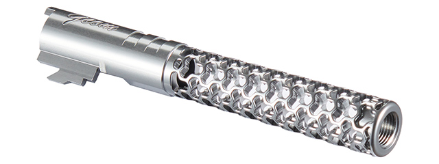 Dr. Black CNC Aluminum GEOM Outer Barrel For TM Hi-CAPA 5.1 GBB Pistols - (Gray)