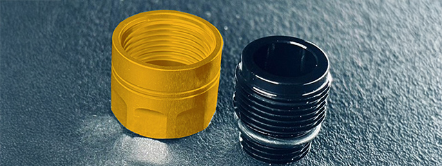 Dr. Black CNC Aluminum Type A Outer Barrel Adapter - (Gold)