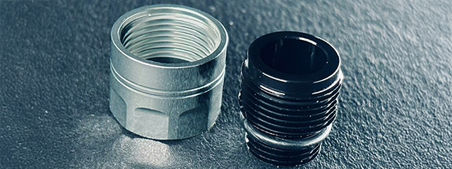 Dr. Black CNC Aluminum Type A Outer Barrel Adapter - (Gray)