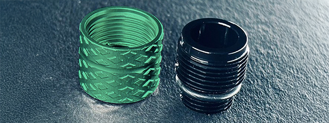 Dr. Black CNC Aluminum Type B Outer Barrel Adapter - (Green)