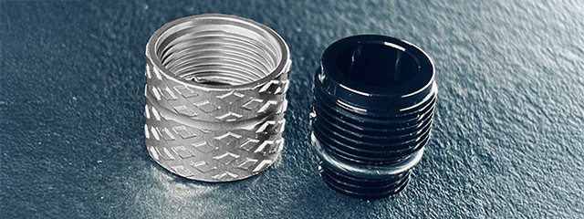 Dr. Black CNC Aluminum Type B Outer Barrel Adapter - (Gray)
