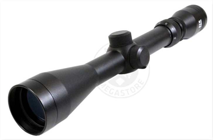 AIM Sports 3-9x40 Adjustable Zoom Rifle Scope (Color: Black) - Click Image to Close