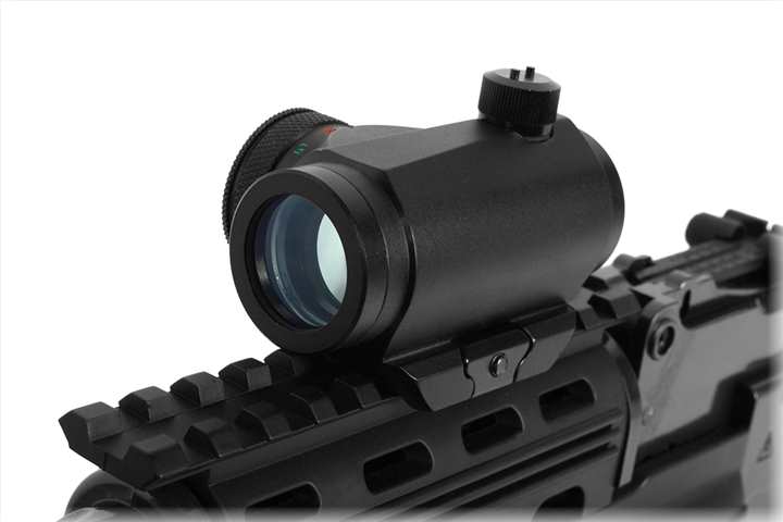 AIM Sports 1x20 Micro Red & Green Dot Sight w/ 10-Intensity Levels - Click Image to Close