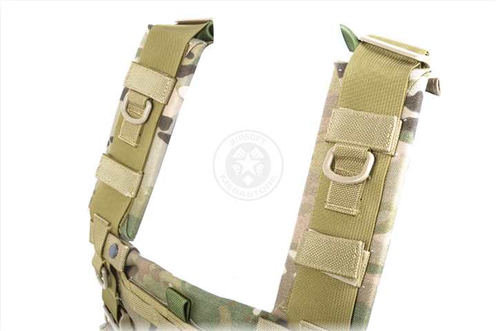Flyye Industries 1000D Cordura WSH MOLLE Chest Rig - GENUINE MULTICAM - Click Image to Close