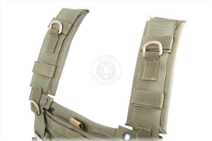 FLYYE INDUSTIRES 1000D CORDURA WSH MOLLE CHEST RIG (RANGER GREEN) - Click Image to Close